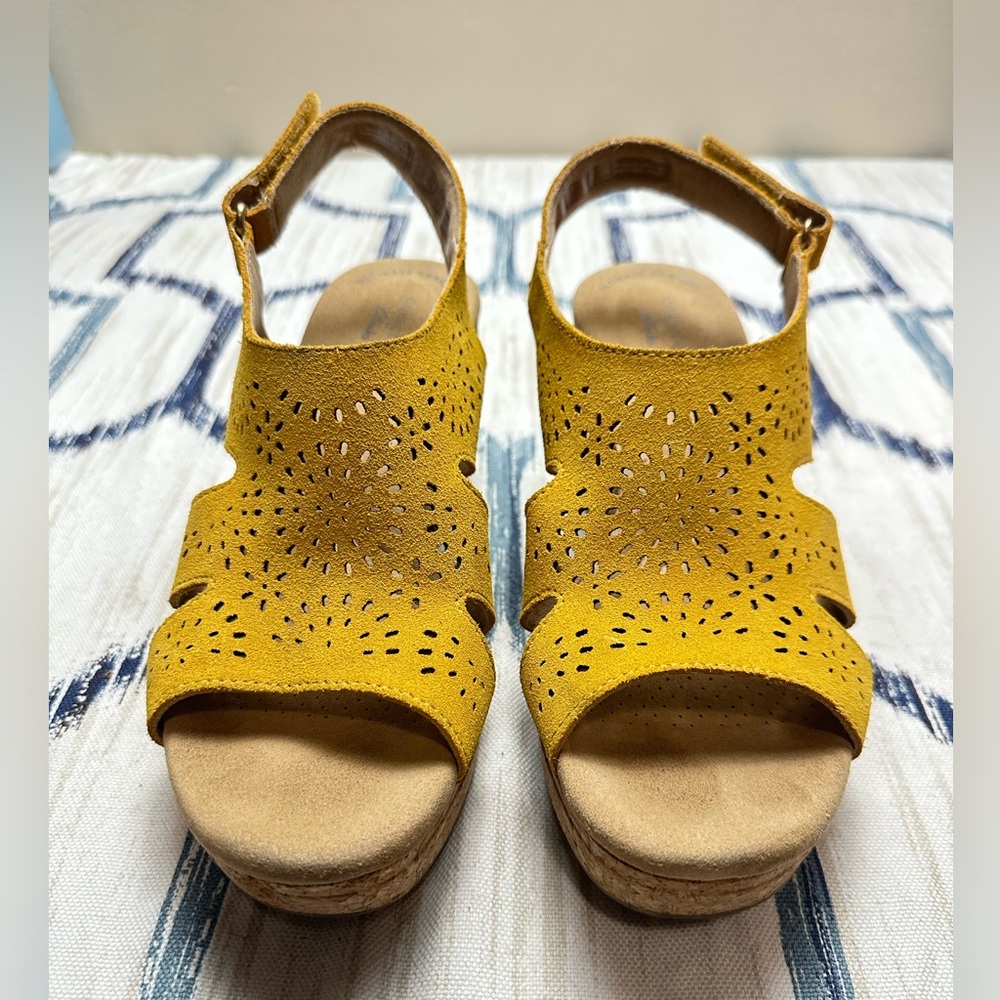 Clarks Yellow Sandals